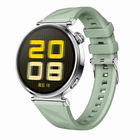 Sneezy Huawei Watch GT4 41mm İle Uyumlu Prism Metal Tokalı Soft Yumuşak Silikon Kordon