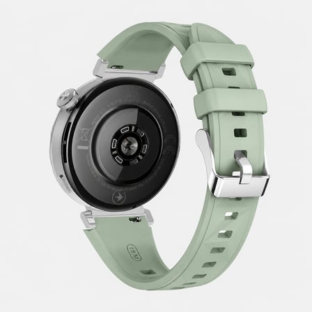 Sneezy Huawei Watch GT4 41mm İle Uyumlu Prism Metal Tokalı Soft Yumuşak Silikon Kordon