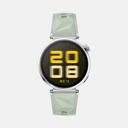 Sneezy Huawei Watch GT4 41mm İle Uyumlu Prism Metal Tokalı Soft Yumuşak Silikon Kordon