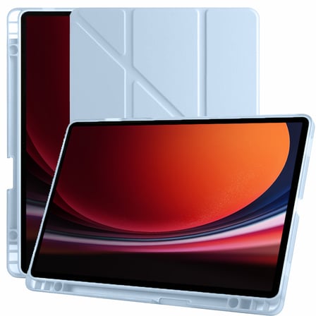 Samsung Galaxy Tab S9 11 Inc SM-X710 Üçgen Katlanabilir Kalemlikli Yatay Dikey Standlı Kılıf