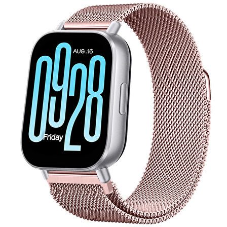 Redmi Watch 5 Active Redmi 5 Lite Uyumlu Kordon Manyetik Milanese Loop Metal Kordon 