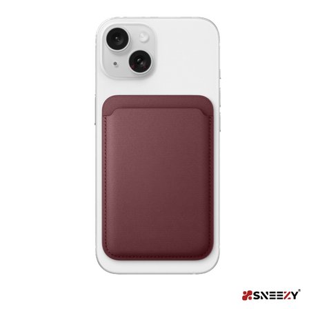 Sneezy İphone 17-17 Air -17Pro-17 Pro max Uyumlu Birinci Sınıf Magsafe Cüzdan Magsafe Deri Kartlık