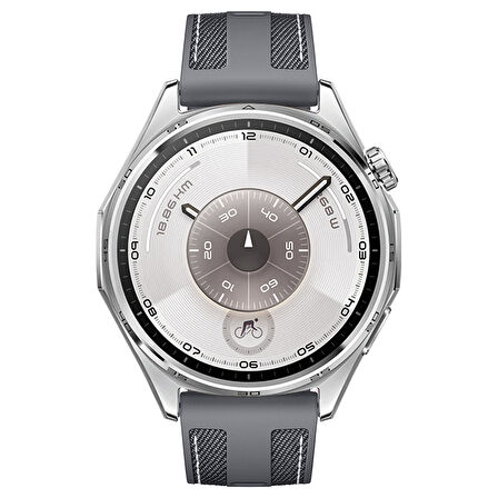 Sneezy Huawei Watch GT6 46mm ile Uyumlu Metal Tokalı Dikiş Detaylı Şık Dokuma Silikon Kordon