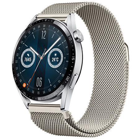 Huawei Watch GT3 46mm GT3 Pro 46mm Gt2 46mm Gt2 Pro 46mm Uyumlu Manyetik Milanese Loop Metal Kordon