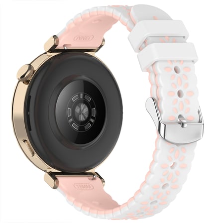 Huawei Watch GT5 Pro 42mm Çiçek Desenli Yumuşak Silikon Kordon Şık ve Nefes Alabilen Spor Kordon