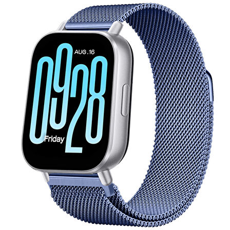 Redmi Watch 5 Active Redmi 5 Lite Uyumlu Kordon Manyetik Milanese Loop Metal Kordon 