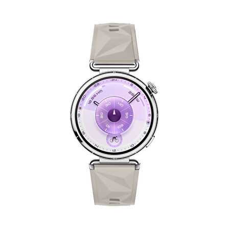 Sneezy Huawei Watch GT6 41mm İle Uyumlu Prism Metal Tokalı Soft Yumuşak Silikon Kordon