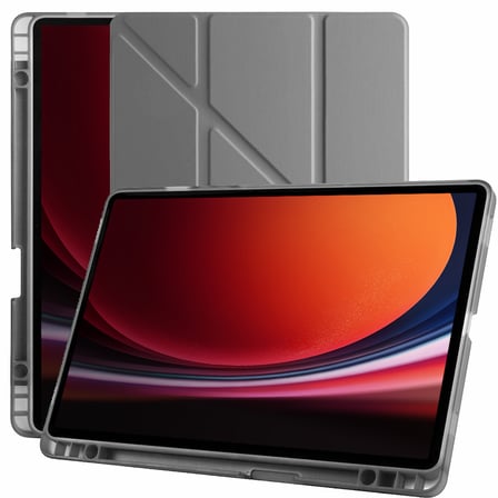 Samsung Galaxy Tab S9 11 Inc SM-X710 Üçgen Katlanabilir Kalemlikli Yatay Dikey Standlı Kılıf