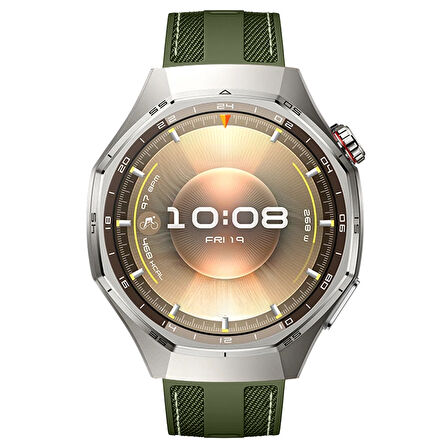 Sneezy Huawei Watch GT6 Pro 46mm ile Uyumlu Metal Tokalı Dikiş Detaylı Şık Dokuma Silikon Kordon