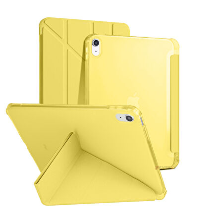 İpad 11.Nesil 11 inç 2025 A16 Uyumlu Üçgen Katlanabilir Kalemlikli Yatay Dikey Standlı Akıllı Kılıf