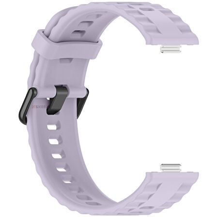 Huawei Watch Fit3 Fit 4 Fit 4 Pro İle Uyumlu GlacierFlex Metal Tokalı Spor Silikon Kordon