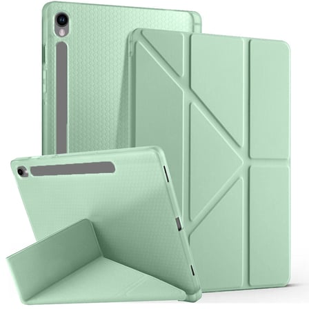 Samsung Galaxy Tab S10 Lite 11 Inc SM-X400 Üçgen Katlanabilir Kalemlikli Yatay Dikey Standlı Kılıf