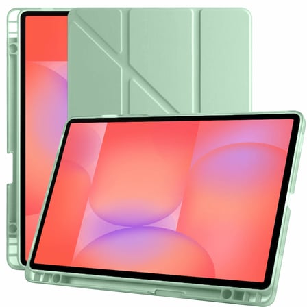 Samsung Galaxy Tab S10 Lite 11 Inc SM-X400 Üçgen Katlanabilir Kalemlikli Yatay Dikey Standlı Kılıf
