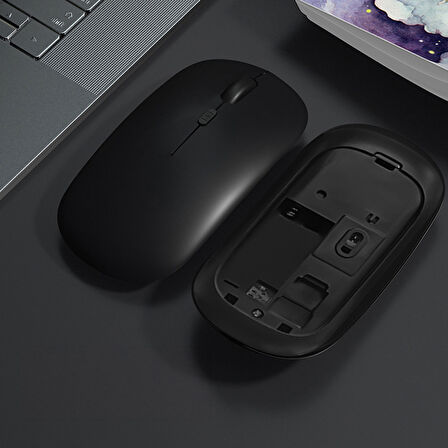 Tüm İpad Modelleri İle Uyumlu Pilli Sessiz Mouse Bluetooth Kablosuz Mouse Fare