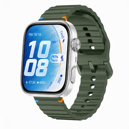 Huawei Watch Fit 5 Pro İle Uyumlu Dalga Desenli Tokalı Yumuşak Soft Silikon Kordon