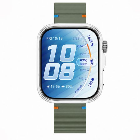 Huawei Watch Fit 5 Pro İle Uyumlu Dalga Desenli Tokalı Yumuşak Soft Silikon Kordon