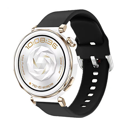 Huawei Watch GT5 Pro 42mm İle Uyumlu Yumuşak PureLux Soft Tokalı Silikon Kordon