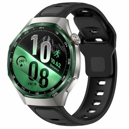 Huawei Watch GT7 Pro 46mm İle Uyumlu Çift Renkli Spor Silikon Kordon Nefes Alabilir Konforlu