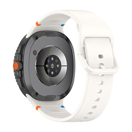 Samsung Galaxy Watch 8 Classic 47mm İle Uyumlu Metal Tokalı Spor Silikon Kordon