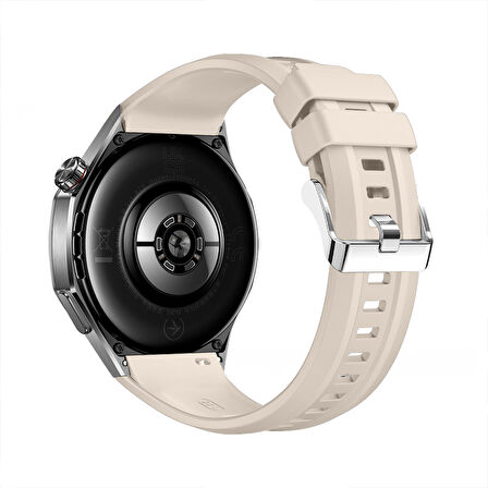 Huawei Watch Gt5 Pro 46mm İle Tam Uyumlu Kordon Metal Tokalı Yumuşak Silikon Kordon Kayış