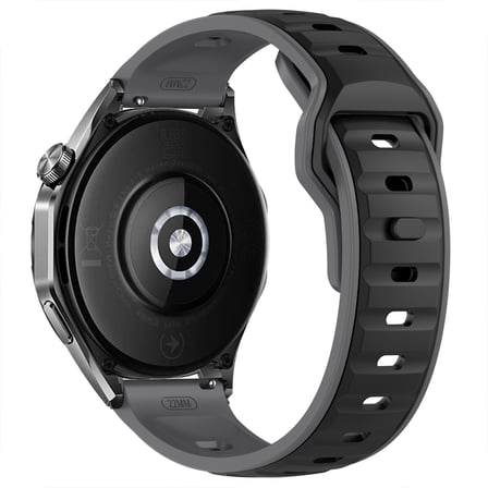 Huawei Watch GT7 Pro 46mm İle Uyumlu Çift Renkli Spor Silikon Kordon Nefes Alabilir Konforlu