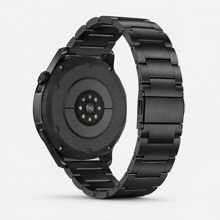 Huawei Watch GT6 46mm İle Uyumlu Katlanır Klipsli Paslanmaz Çelik Saat Kordonu
