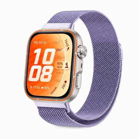 Huawei Watch Fit 5 Pro Uyumlu Milanese Örgü Metal Mıknatıslı Ayarlanabilir Kordon