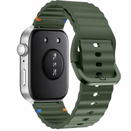 Huawei Watch Fit 3 İle Uyumlu Dalga Desenli Tokalı Yumuşak Soft Silikon Kordon