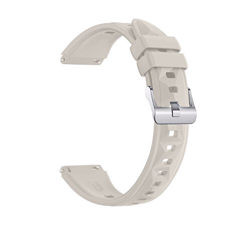 Sneezy Huawei Watch GT4 41mm İle Uyumlu Prism Metal Tokalı Soft Yumuşak Silikon Kordon