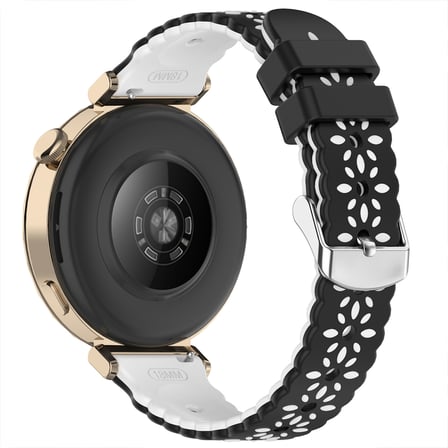 Huawei Watch GT5 Pro 42mm Çiçek Desenli Yumuşak Silikon Kordon Şık ve Nefes Alabilen Spor Kordon