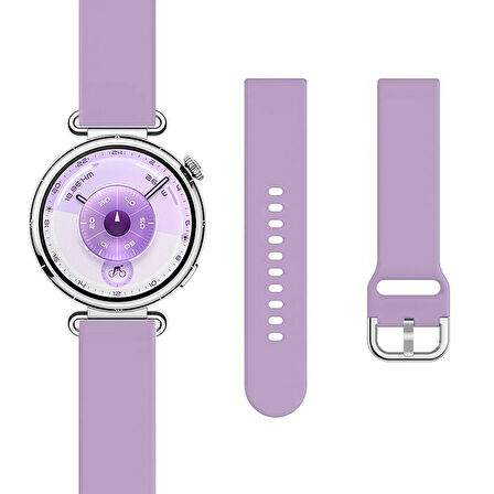 Huawei Watch GT6 41mm İle Uyumlu Yumuşak PureLux Soft Tokalı Silikon Kordon