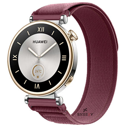 Huawei Watch GT4 41mm Uyumlu Kordon Trail Loop Cırtlı Yumuşak Kumaş Şık Kordon