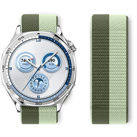 Huawei Watch GT5 46mm GT4 46mm İle Uyumlu Ayarlanabilir Cırt Cırtlı Yumuşak Spor Kumaş Örgü Kordon