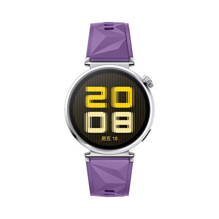 Sneezy Huawei Watch GT5 Pro 42mm İle Uyumlu Prism Metal Tokalı Soft Yumuşak Silikon Kordon
