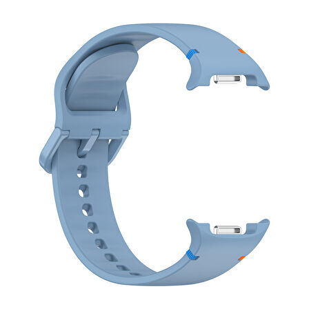 Samsung Galaxy Watch 8 44mm 40mm İle Uyumlu Metal Tokalı Spor Silikon Kordon