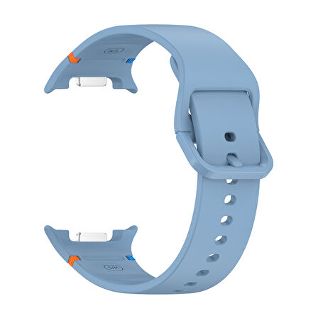 Samsung Galaxy Watch 8 44mm 40mm İle Uyumlu Metal Tokalı Spor Silikon Kordon