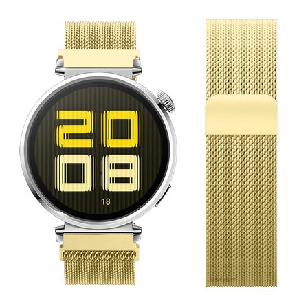 Huawei Watch GT5 41mm Uyumlu Manyetik Milanese Loop Metal Kordon 