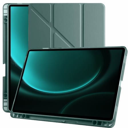 Samsung Galaxy Tab S9 FE 11 Inc SM-X610 Üçgen Katlanabilir Kalemlikli Yatay Dikey Standlı Kılıf