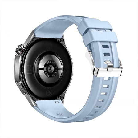 Huawei Watch GT6 Pro 46mm İle Tam Uyumlu Kordon Metal Tokalı Yumuşak Silikon Kordon Kayış