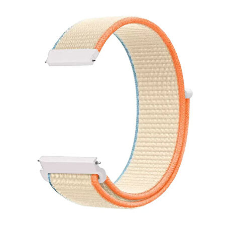 Huawei Watch GT3 42mm GT2 42mm İle Uyumlu Ayarlanabilir Cırt Cırtlı Yumuşak Spor Kumaş Örgü Kordon