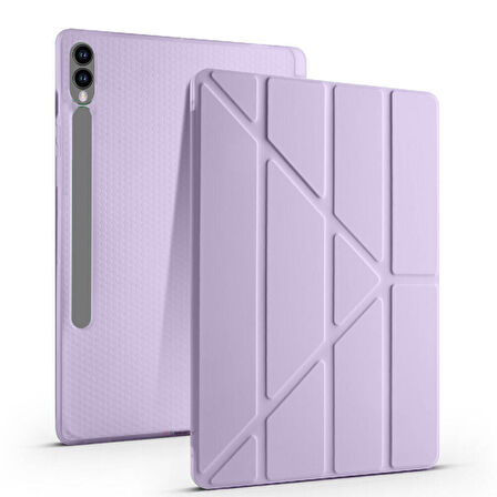 Samsung Galaxy Tab S9 Fe Plus X610 12.4 İnç Katlanabilir Kalemlikli Standlı Akıllı Kılıf