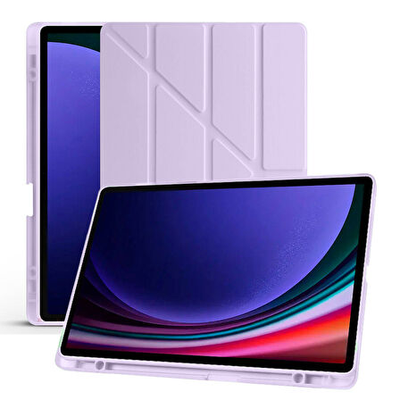 Samsung Galaxy Tab S9 Fe Plus X610 12.4 İnç Katlanabilir Kalemlikli Standlı Akıllı Kılıf