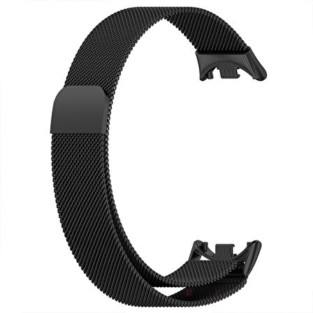Sneezy Xiaomi Mi Band 8 Uyumlu Metal Hasır Kordon