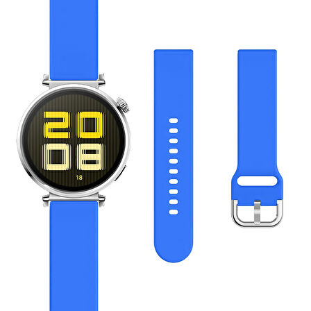 Huawei Watch GT5 41mm İle Uyumlu A Kalite Yumuşak PureLux Soft Tokalı Silikon Kordon