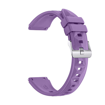 Sneezy Huawei Watch GT4 41mm İle Uyumlu Prism Metal Tokalı Soft Yumuşak Silikon Kordon