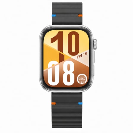 Huawei Watch Fit 4 ve Fit 4 Pro İle Uyumlu Dalga Desenli Tokalı Yumuşak Soft Silikon Kordon