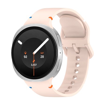 Samsung Galaxy Watch 9 44mm 40mm İle Uyumlu Metal Tokalı Spor Silikon Kordon