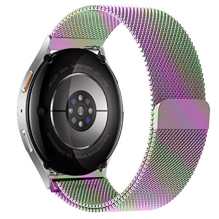 Samsung Galaxy Watch 4 5 6 7 Seri 40 42 43 44 46 47mm Uyumlu Manyetik Milanese Loop Metal Kordon 