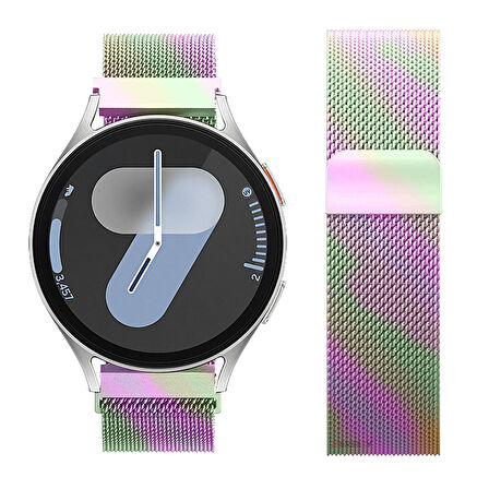 Samsung Galaxy Watch 4 5 6 7 Seri 40 42 43 44 46 47mm Uyumlu Manyetik Milanese Loop Metal Kordon 
