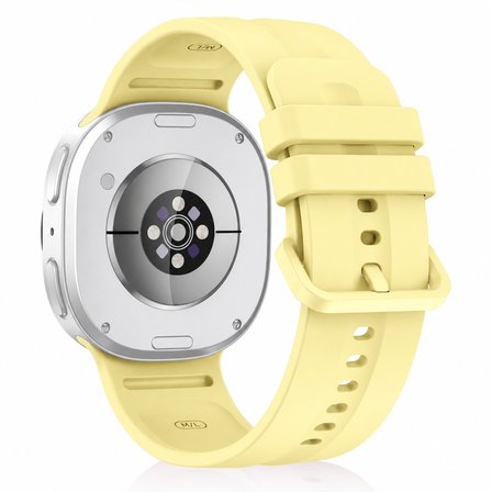 Samsung Galaxy Watch 8 Classic 46mm İle Uyumlu Oluklu Silikon Kordon Ayarlanabilir Spor Saat Kayışı